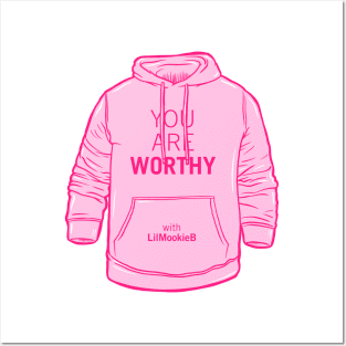 YAW Pink Hoodie Posters and Art